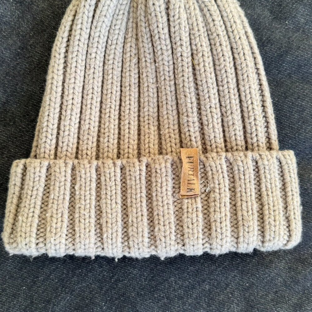 Grey Furtalk Beanie